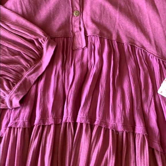 NEW! Free People Skye Tunic Tee Daphne - Picture 3 of 5